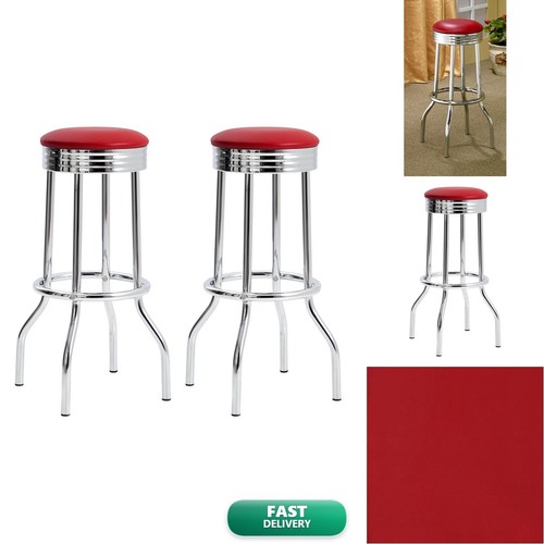 Coaster 2299r red metal swivel - coaster,