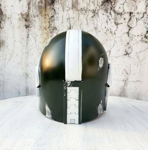 War damaged mandalorian helmet - mandalorian,