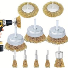 BLOSTM 10pcs Steel Wire Brush