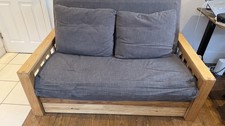 Solid Oak 2-seater Double Sofa