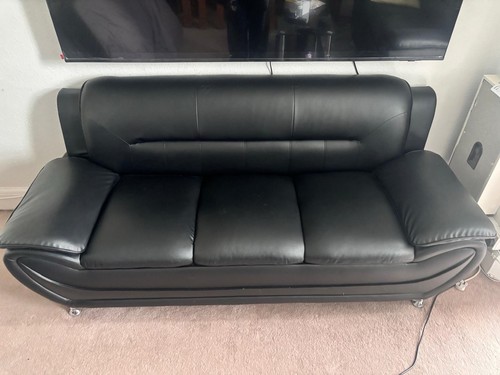 Black vegan leather - vegan,