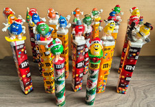 Vintage M&Ms Tube Figure Topper Sweets Sealed 90's Expired Contents