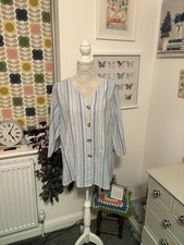 Cotton Traders Blue Striped