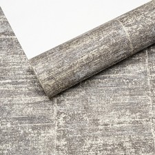 Plain Grey Textured Wallpaper Gold Metallic HeavyWeight Free Match Paste Wall
