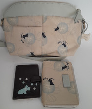 Radley Beige Handbag with Matching Purse & Leather Brown Card Wallet A74 G191