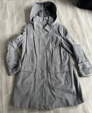 Winter Coat Ladies Grey Coat Wool Cashmere Blend Size 14 Cotswold Collections