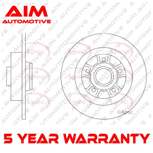 Brake disc rear aim - rear, fits