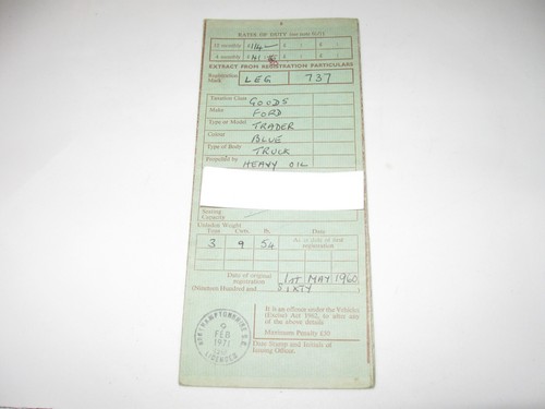 Leg 737 1960 - 737,, ford