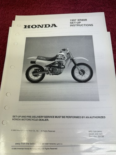 Honda xr80r 1997 - xr80r, set