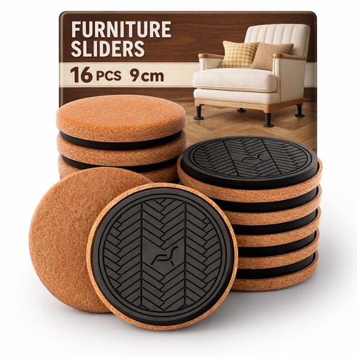 Felt furniture sliders - felt,