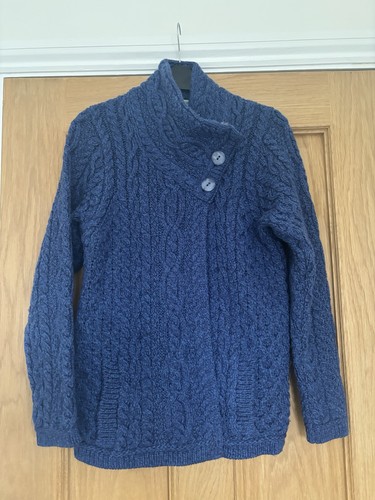 Aran crafts ladies blue knit - aran,