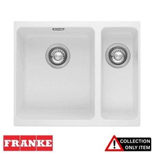 Franke Sirius 1.5 Bowl White Tectonite Undermount Kitchen Sink SID160 WHT