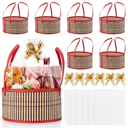 Pcs round bamboo empty gift - pcs,