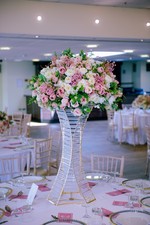 Gold Tall Acrylic Vase