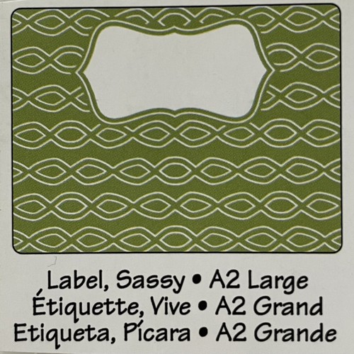 Sizzix label sassy a2 - sizzix,