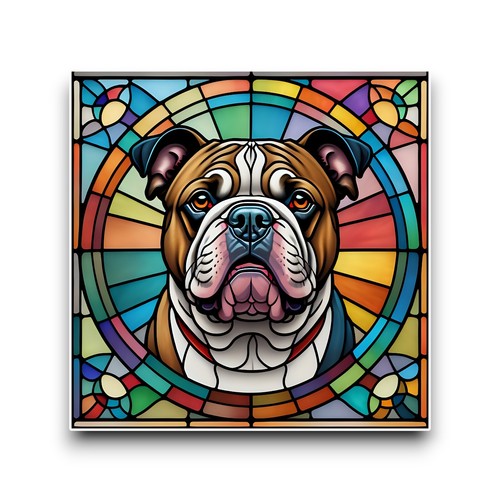 Large cute british - cute, bulldog