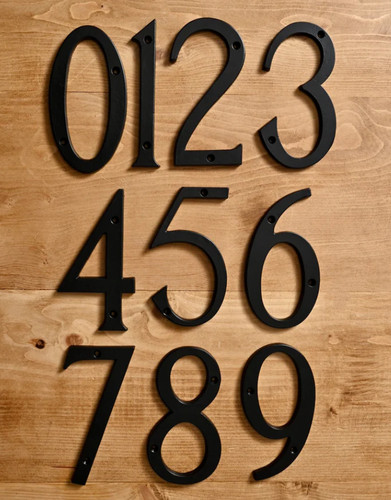 Cast iron house numbers - cast,