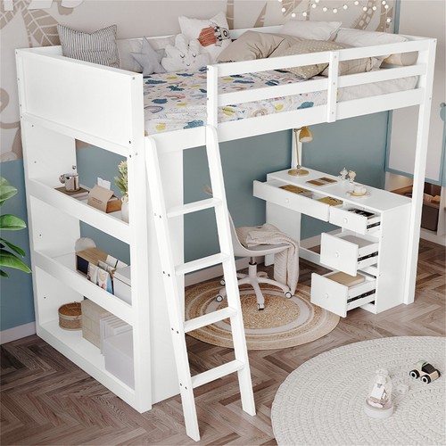 Single pinewood loft - pinewood, bed