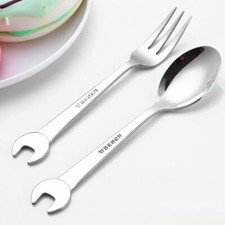 1pc Wrench Shape Tea Fork 304