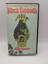 Black Sabbath Betamax Horror Pre Cert Pal 1970's Boris Karloff Rare Free Post 