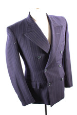 Vintage 1940s Wool Pinstripe