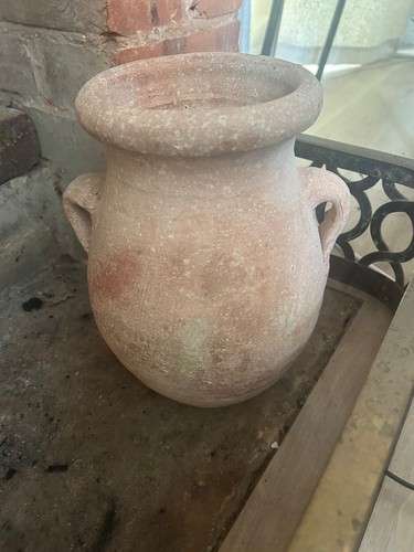 Vintage large terracotta pot - vintage,