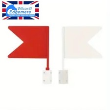 1 Pair Equestrian Direction Flags Red & White – Showjumping Wing Flags for Horse