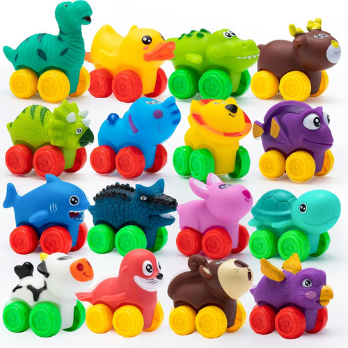 16pcs wild animal car - car, set