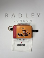 RADLEY ‘Beano’ Small Orange and Red Bifold Leather Purse - BNWT