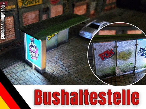 Bus stop kit or - bus, 1:87