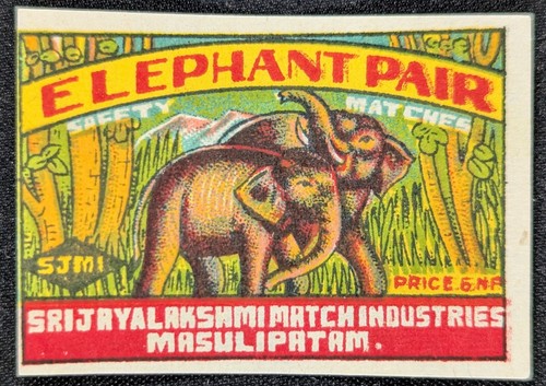 Vintage elephant pair safety - vintage,