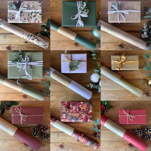 Christmas wrapping paper - paper, kraft