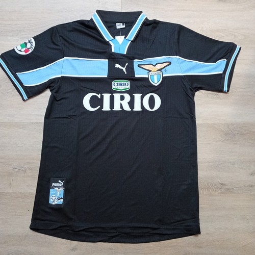 Lazio black retro shirt size - lazio,