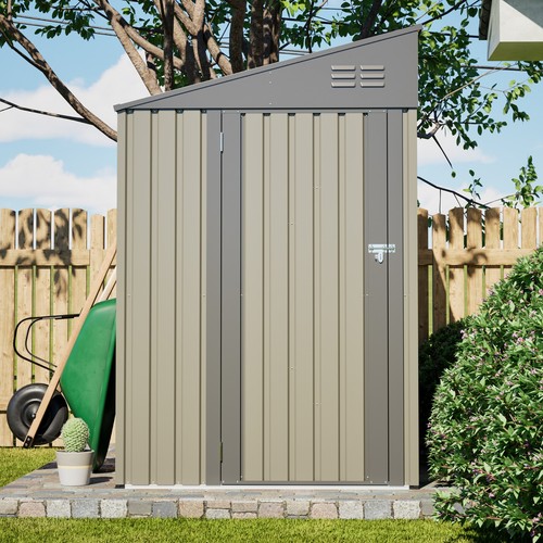 4x7 foot lean shed olive - lean-to,