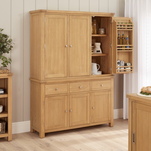 Pantry cupboard marbury oak - cupboard,