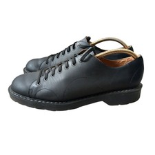 Solovair Men’s Monkey Shoes Black Greasy Leather UK 9 Made in England