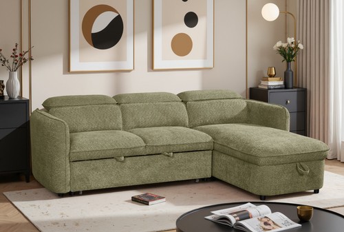 Corner sofa bed shape - corner, with
