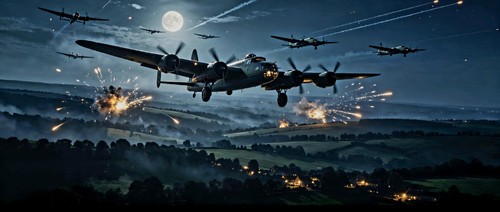 Ww2 lancaster bomber a - ww2,