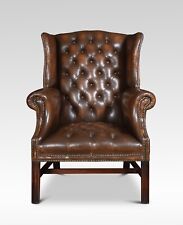 Leather Upholstered Wingback