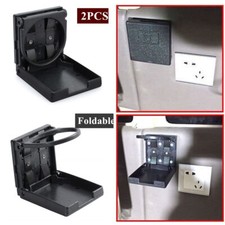 2X Universal Folding Cup Holders Beverage Drinking For Car Truck VAN Boat