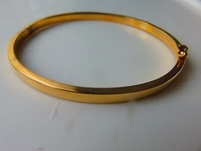 Gold Bangle 9 Carat Hinged