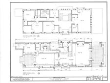 Prairie Style Home Plan, spacious house, fine details, narrow lot, PRINTED PLANS