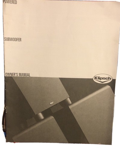 Klipsch powered subwoofer - klipsch,