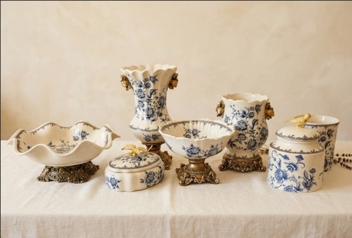 Blue white porcelain - blue,