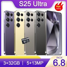 S25 Ultra Unlocked Smartphone 32GB Android Phone Dual SIM 4G Cheap Mobile Phones