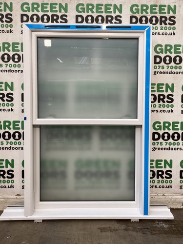 Frosted glass sash window - frosted,