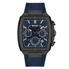 Ducati Corse Men's Chronograph Tonneau Case Blue Watch