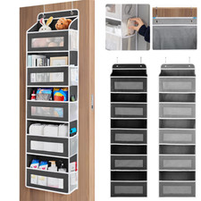 5 Pockets Over the Door Hanging Organiser Space Saving Wardrobe Toys Storage