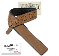 Walker & Williams G-917 Rich British Brown Strap with Padded Glove Leather Back 