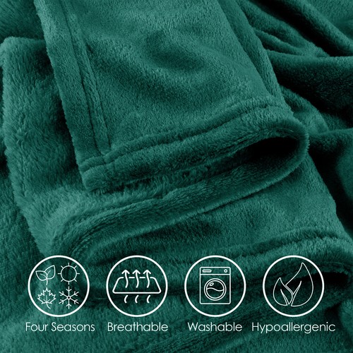 480 gsm sherpa fleece blanket - sherpa,